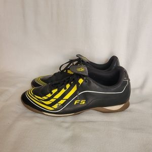 Adidas F5 black and yellow shoes